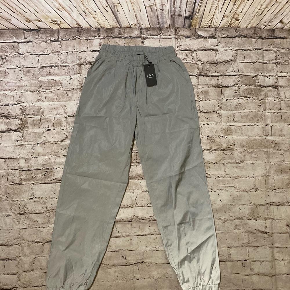 NWT Shk Paris Reflective jogger pants